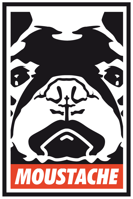 Frenchie The Giant - Toile Imprimée - Mod_010 Frenchie Moustache The Giant – Impression - (Mod/010)