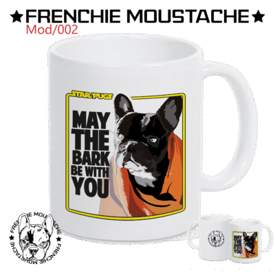 Star Pugs – Mug en céramique blanche (Mod/002)