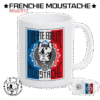 Liberté Égalité Moustache – Mug en céramique blanche (Mod/012)