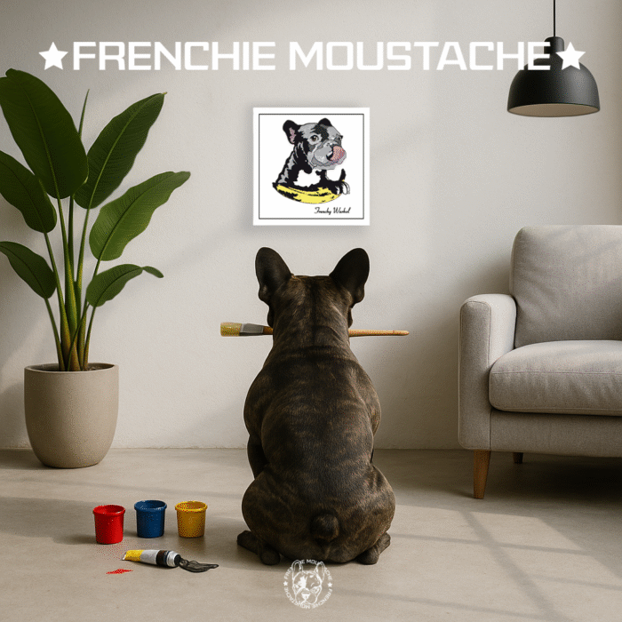 FrenchieMoustache_Tableau_Mod001_FrenchyWharol Frenchy Wharol – Impression (Mod/001)