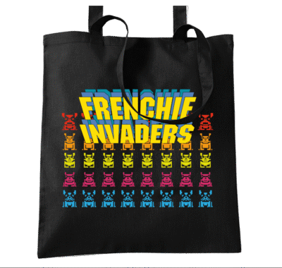 Frenchie Invaders – ToteBag coton bio (Mod/008)