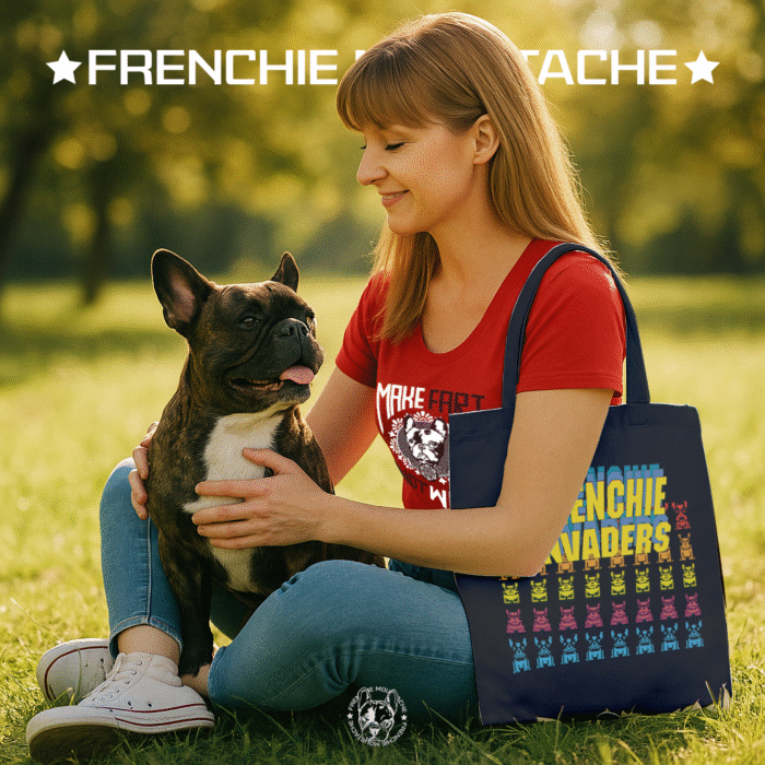 Frenchie Invaders – ToteBag coton bio (Mod/008) Frenchie Invaders – ToteBag coton bio (Mod/008)