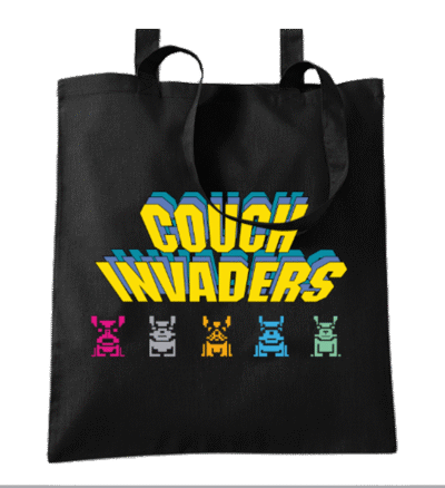 Couch Invaders – ToteBag coton bio (Mod/007)