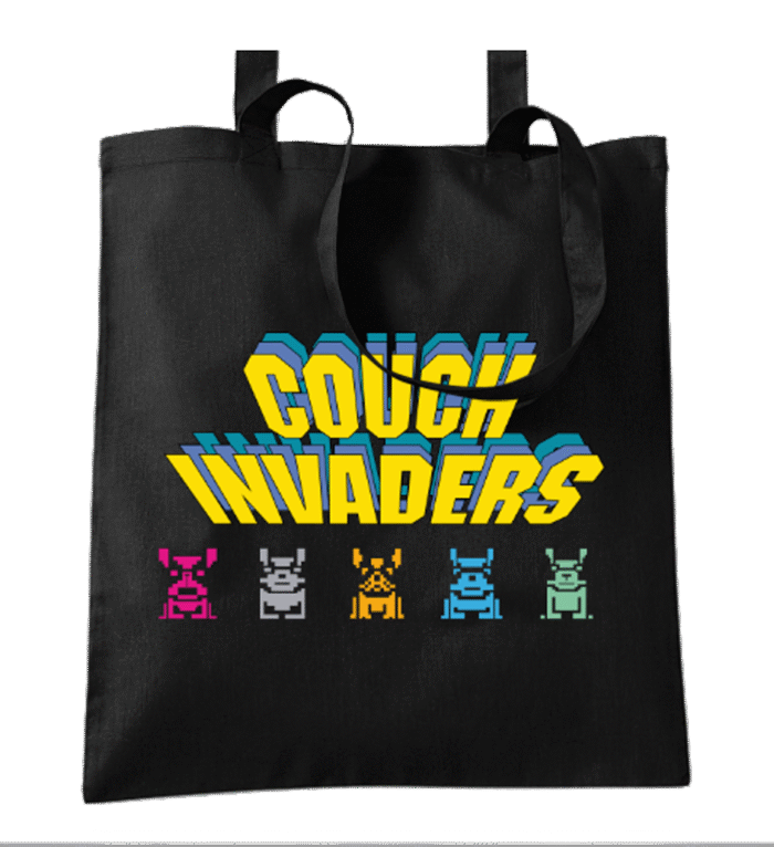 Couch Invaders – ToteBag coton bio (Mod/007) Couch Invaders – ToteBag coton bio (Mod/007)