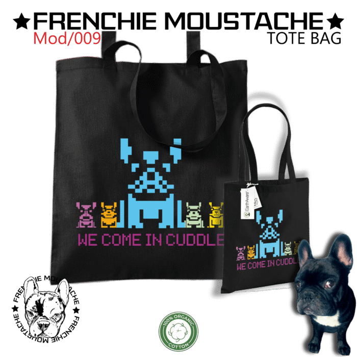 We Come In Cuddle – ToteBag coton bio (Mod/009) We Come In Cuddle – ToteBag coton bio (Mod/009)
