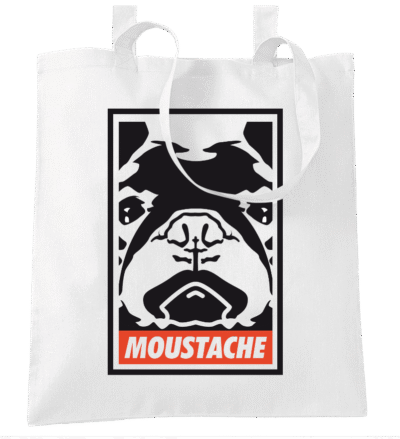 Frenchie Moustache The Giant – ToteBag coton bio (Mod/010)