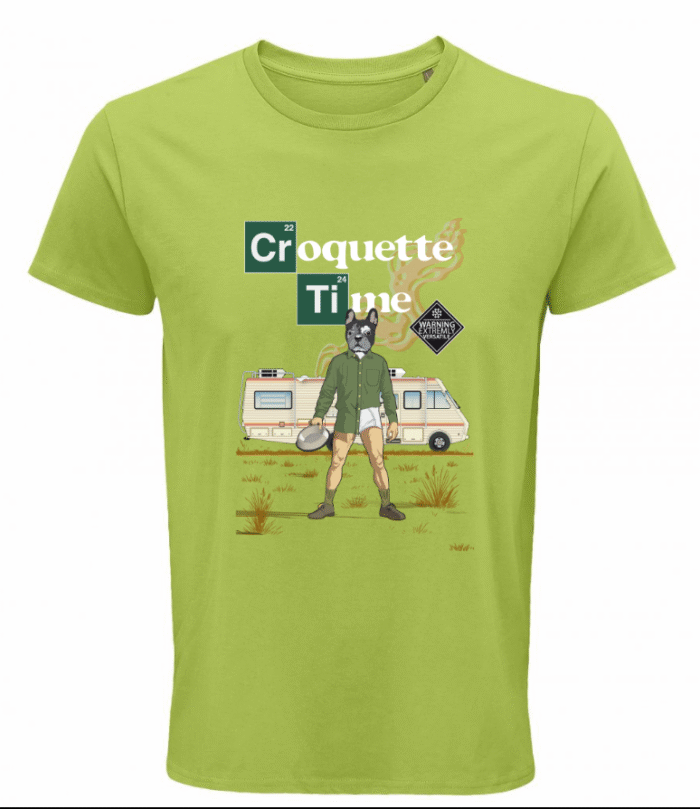 T-shirt Frenchie Moustache 100% coton bio - Mod/014 _ Cook and Roll _ Coupe Homme T-shirt Frenchie Moustache 100% coton bio - Mod/014 _ Cook and Roll _ Coupe Homme