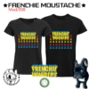 T-shirt Frenchie Moustache 100% coton bio - Mod/008 _ Couch Invaders _ Coupe Homme