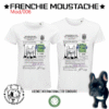 Frenchie Moustache - La Licence - T-shirt 100% coton bio
