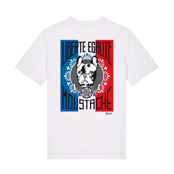 Liberté Égalité Moustache – T-shirt coton bio (Mod/012)
