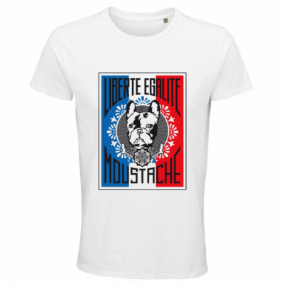 Liberté Égalité Moustache – T-shirt coton bio (Mod/012)