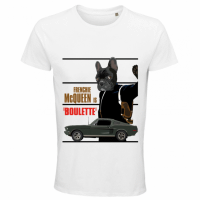 Frenchie Moustache - Boulette - T-shirt 100% coton bio