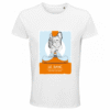 T-shirt Frenchie Moustache 100% coton bio - Mod/005# _ Le Banc _ Coupe Homme