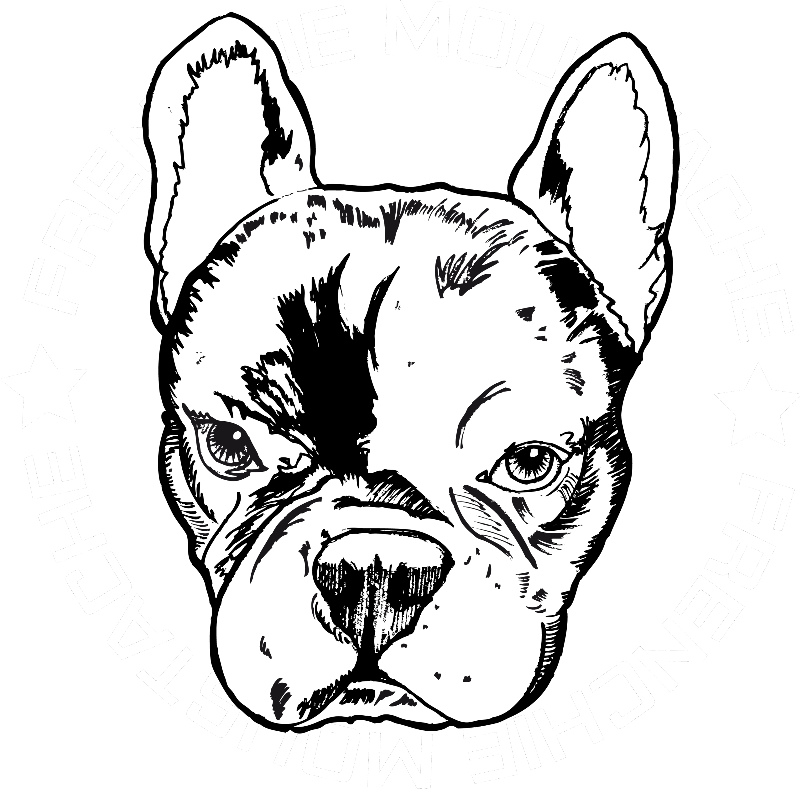Frenchie Moustache