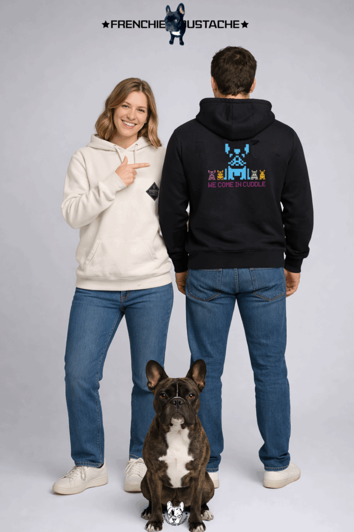 We Come In Cuddle – Sweat-shirt coton bio (Mod/009)