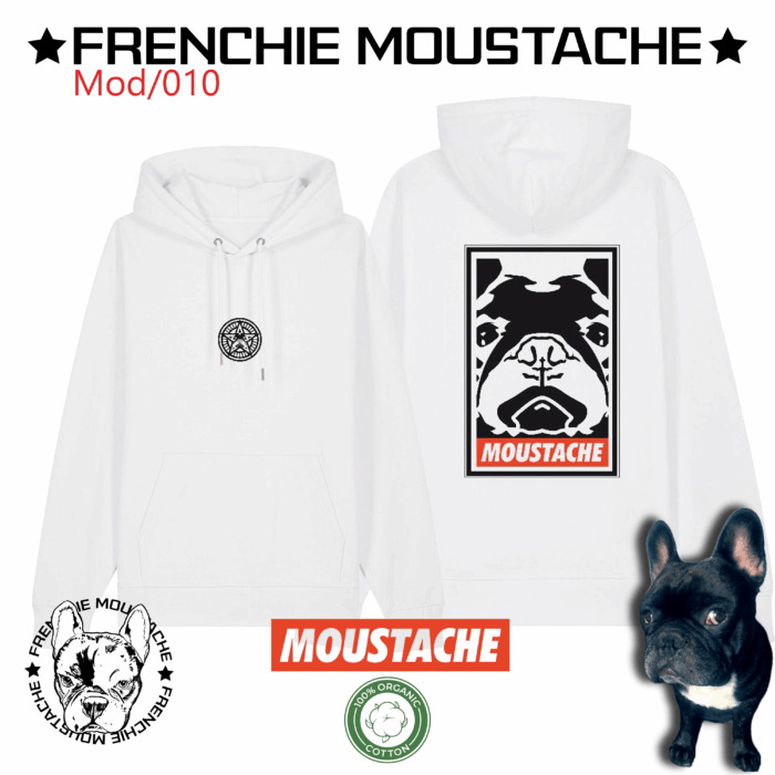 Frenchie Moustache The Giant – Sweat-shirt Enfant coton bio (Mod/010)