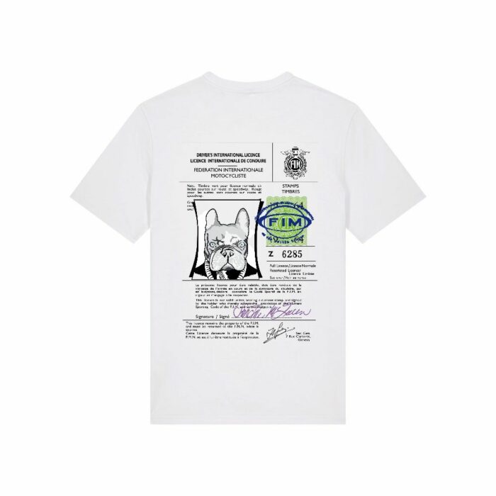 Frenchie Moustache - La Licence - T-shirt 100% coton bio - Certifié GOTS