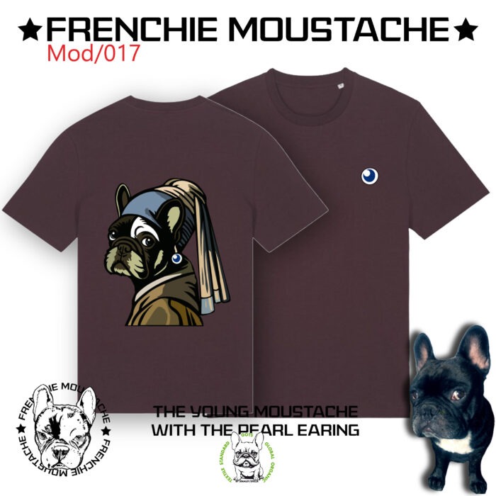 Planche tee-shirt - Le jeune Moustache à la perle - Mod019 - 100% coton bio - Certfié GOTS