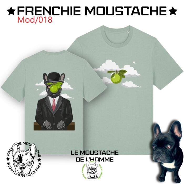 Planche Tee-shirt le Moustache de l'homme - Mod018 - 100% coton bio - Certfié GOTS