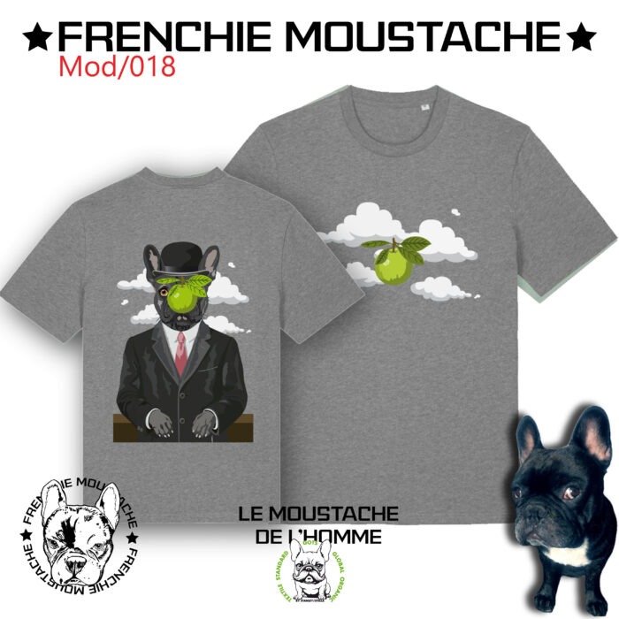 Planche Tee-shirt le Moustache de l'homme - Mod018 - 100% coton bio - Certfié GOTS
