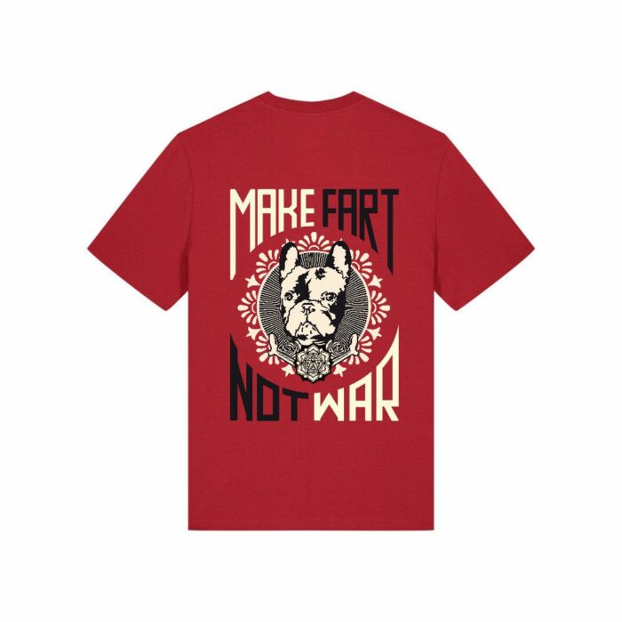 Frenchie Moustache - Make Fart - T-shirt 100% coton bio - Certifié GOTS