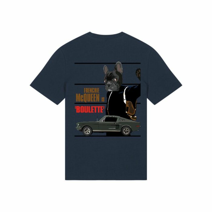 Frenchie Moustache - Boulette - T-shirt 100% coton bio - Certifié Gots