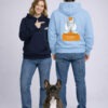 Image com -Sweats couple_ Boulette - Le banc Frenchie Moustache - Boulette - Sweat-shirt 100% coton bio - Certifié Gots