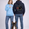 Image com -Sweats couple_ Boulette - Le banc inversé Frenchie Moustache - Boulette - Sweat-shirt 100% coton bio - Certifié Gots