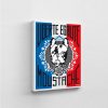 Liberté Égalité Moustache – Toile (Mod/012)
